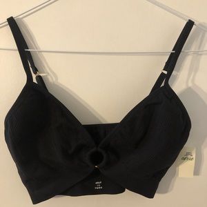 Black & Gold Aerie Bralette